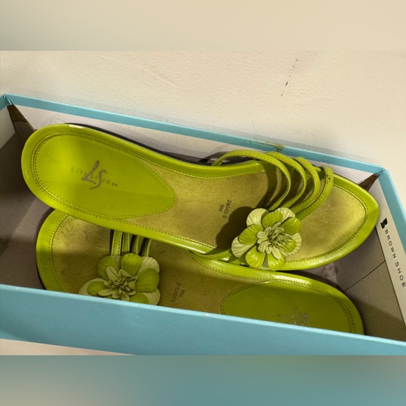 Y2K Fairy Platform Sandal Margarita LilyPad Twiggy Green LifeStride Size 9 - Picture 1 of 4